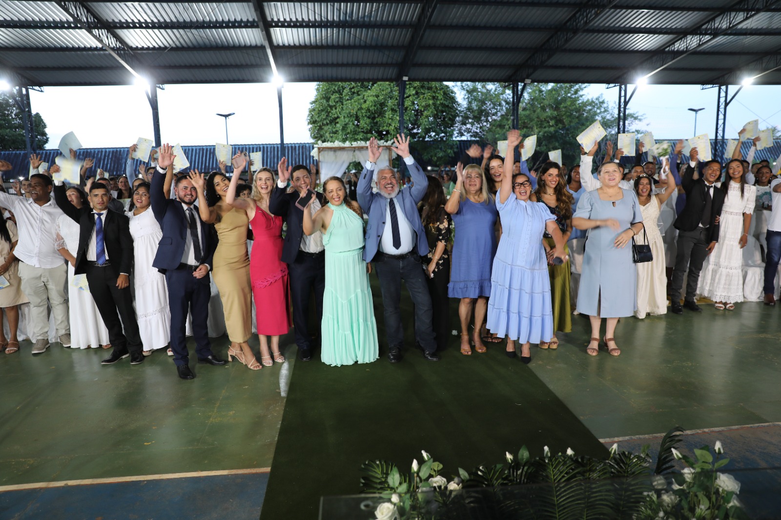 ENFIM, CASADOS: Casamento coletivo da DPE-RR e parceiros celebra união de 50 casais em Rorainópolis