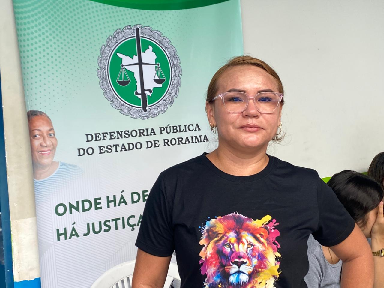 A gerente de conveniência Edla Silva Ribeiro, de 43 anos, procurou a Defensoria para solicitar a revisão da pensão alimentícia dos dois filhos