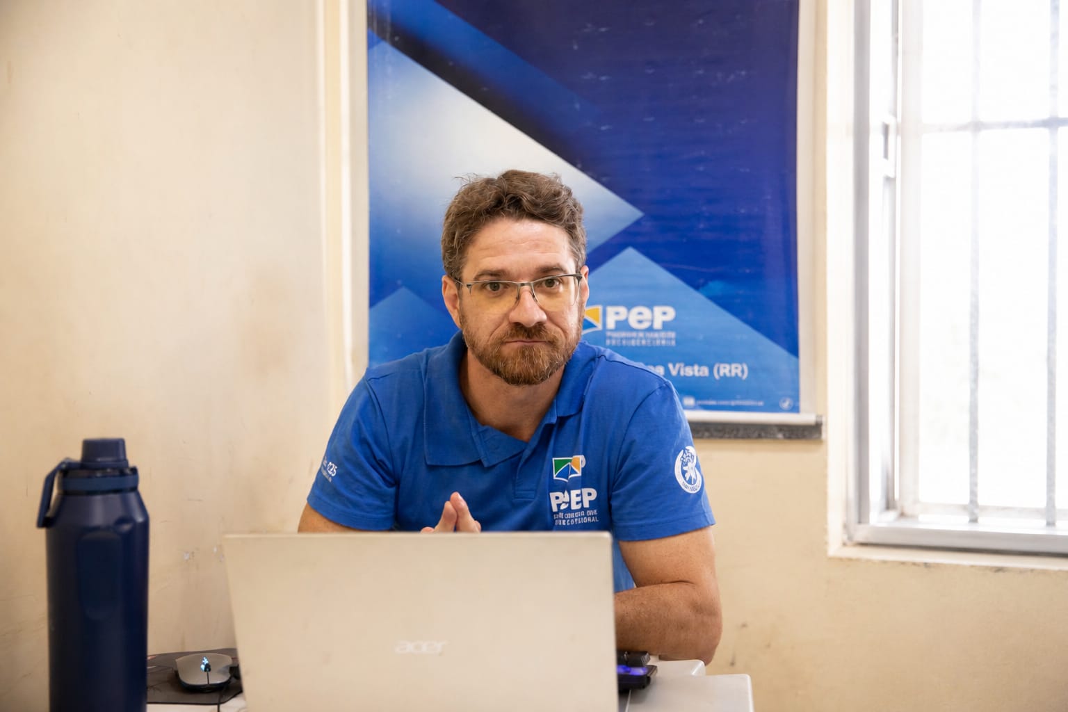 O gerente da agência do INSS em Boa Vista, Tiago Turcatel, levou uma equipe de servidores para realizar atendimentos previdenciários